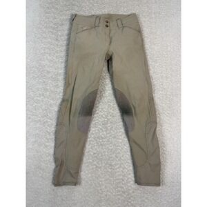 Piper by SmartPak Knee Patch Breeches 28R Womens Beige Riding Pants Equestrian